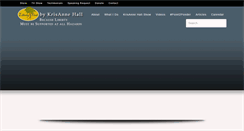 Desktop Screenshot of krisannehall.com